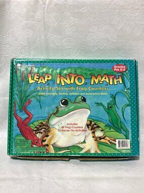 Leap Into Math Grades Pre-K -3 Manipulatives Activity Set With Frog Counters